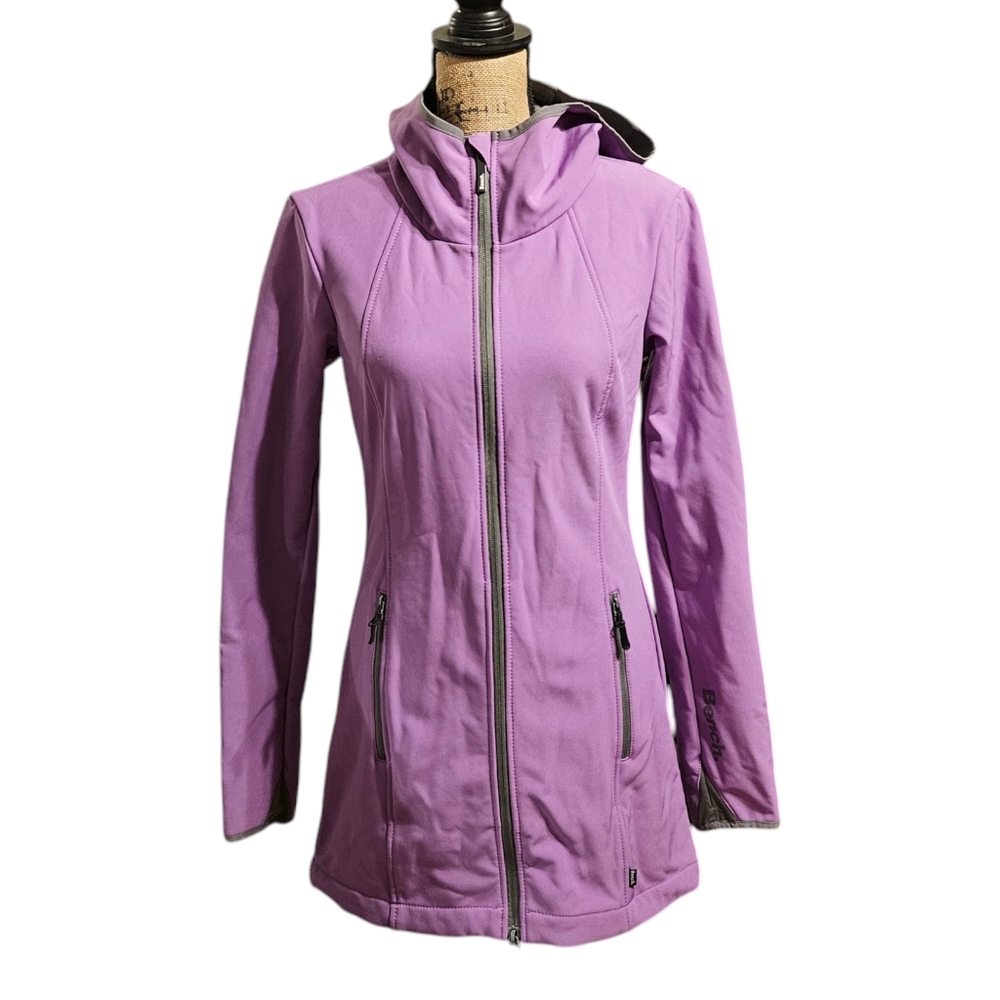 Size Small Purple Overcoat Mid Thigh Length